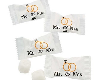 Wedding / Anniversary Themed Buttermint Candy Wedding Favors - Multiple Designs To Choose From!