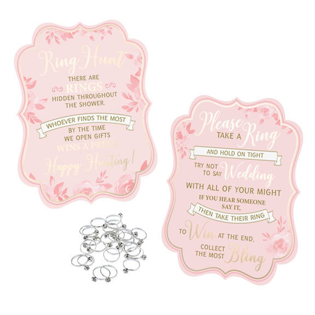 Bridal Shower Ring Game Bridal Shower Activity Etsy