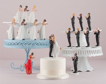 Interchangeable True Romance Bride and Groom Wedding Cake Topper