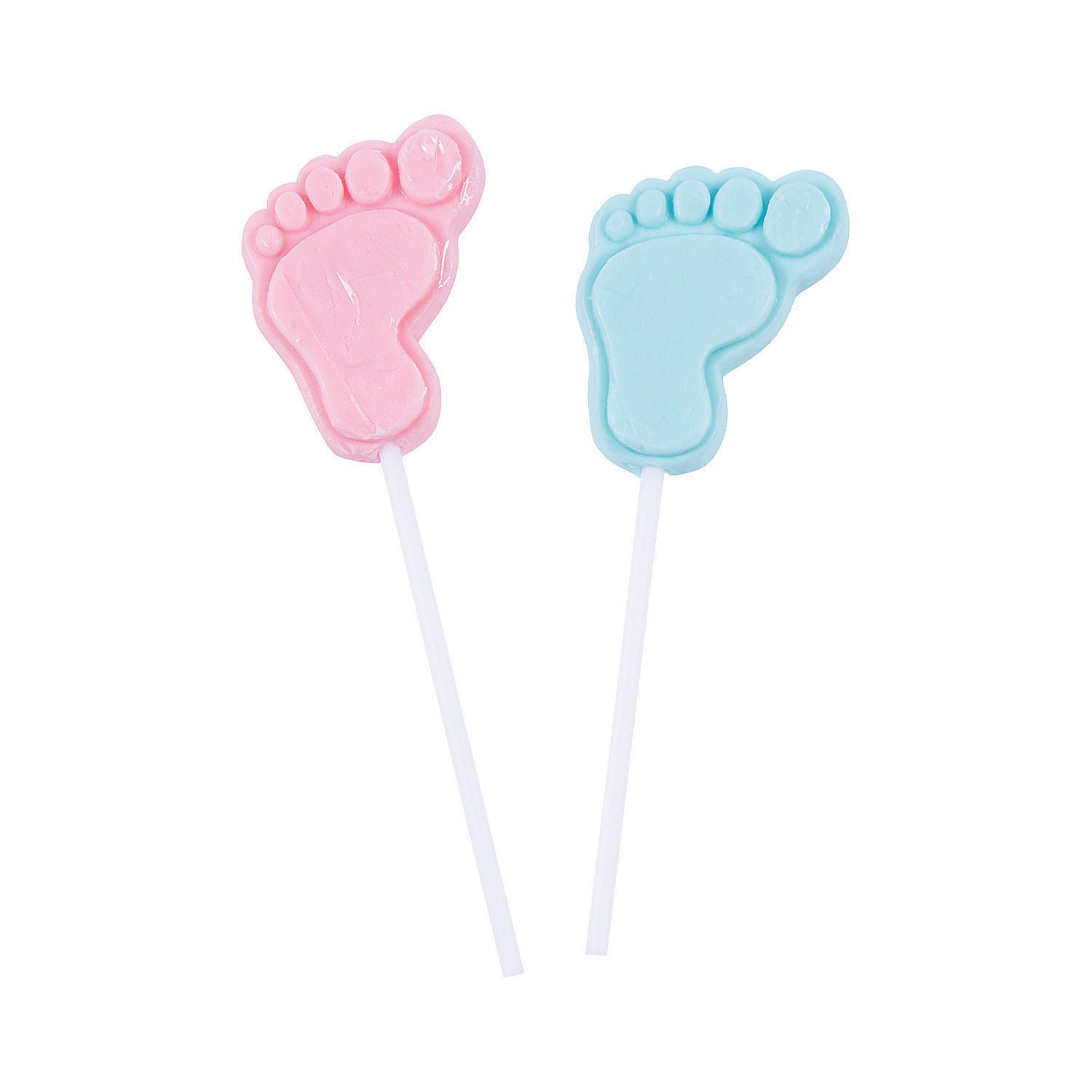 One Dozen (12) Baby Feet Lollipop Fun Baby Shower Favors