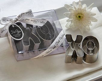 XO Best Wishes Cookie Cutter Set Bridal Shower Wedding Favor