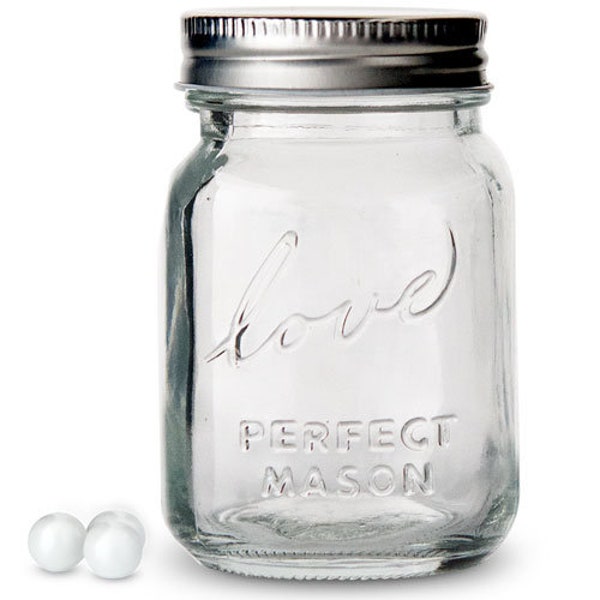Love Perfect Mini Mason Jar Bridal Shower Wedding Favor