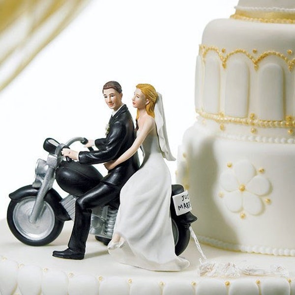 Motorcycle Cake Topper Wedding Etsy