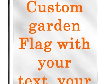 custom garden flag personalized flag photo flag 12 x 18 flag one or two sides fabric garden flag no pole holiday flag