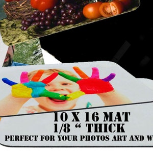 Custom Photo Placemat: Personalized Table Mat, Desk Mat (10x16)