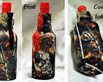 Custom Zipper Bottle Koozie: Personalized Photo Gift