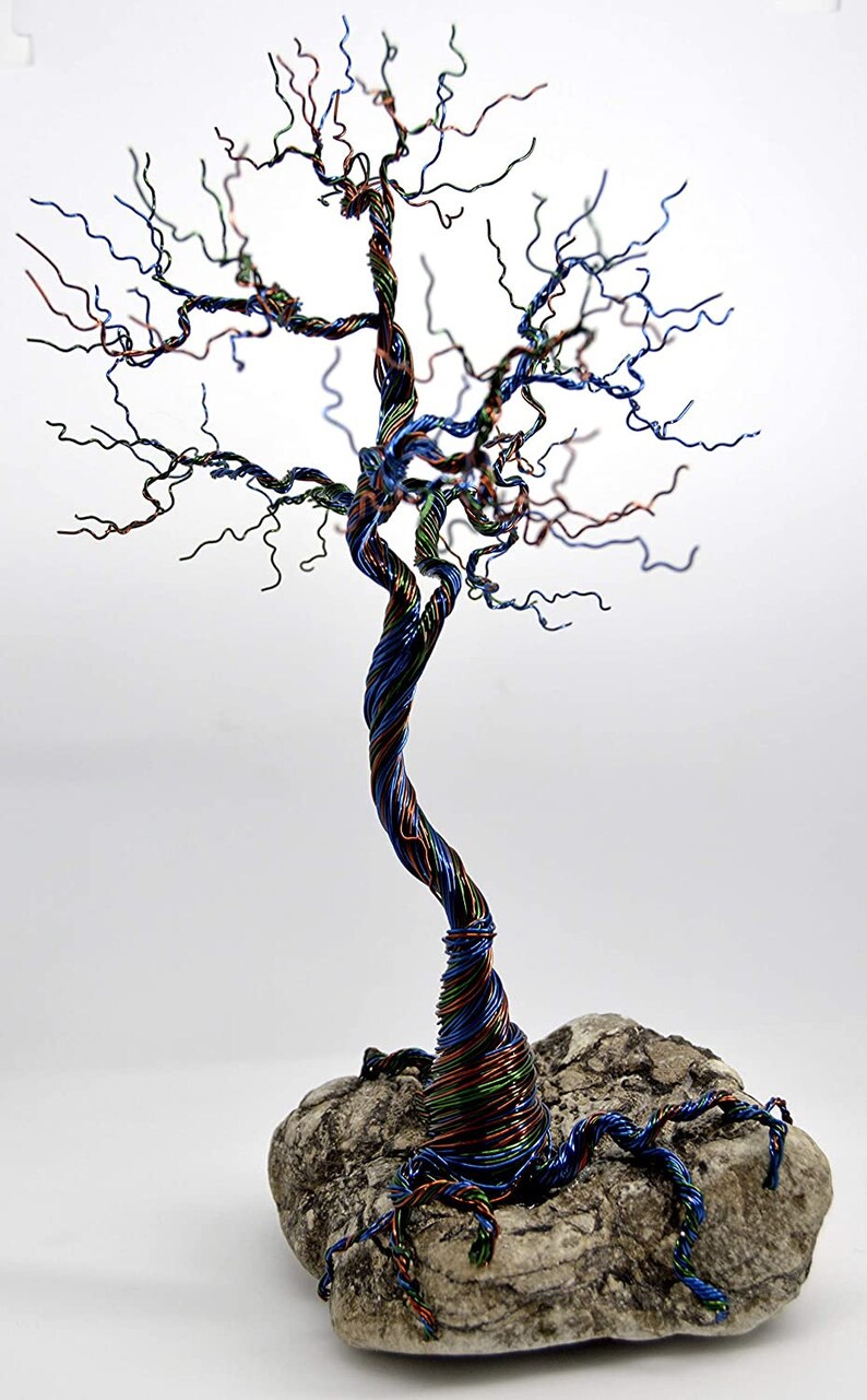 Large Decorator Wire Wrapped Bonsai Tree of Life on Natural Etsy