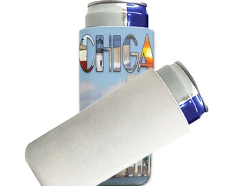 Custom can cozy kozy cooley Fresh water fish set 2  or personalize your own images text or art insulated can bottle sleeve wrap fisherman