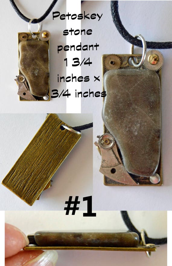 Polished stone deals pendants
