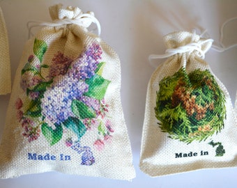 potpourri sachet scented  gift bag  decorative wedding party favors  Lilac or Cedar