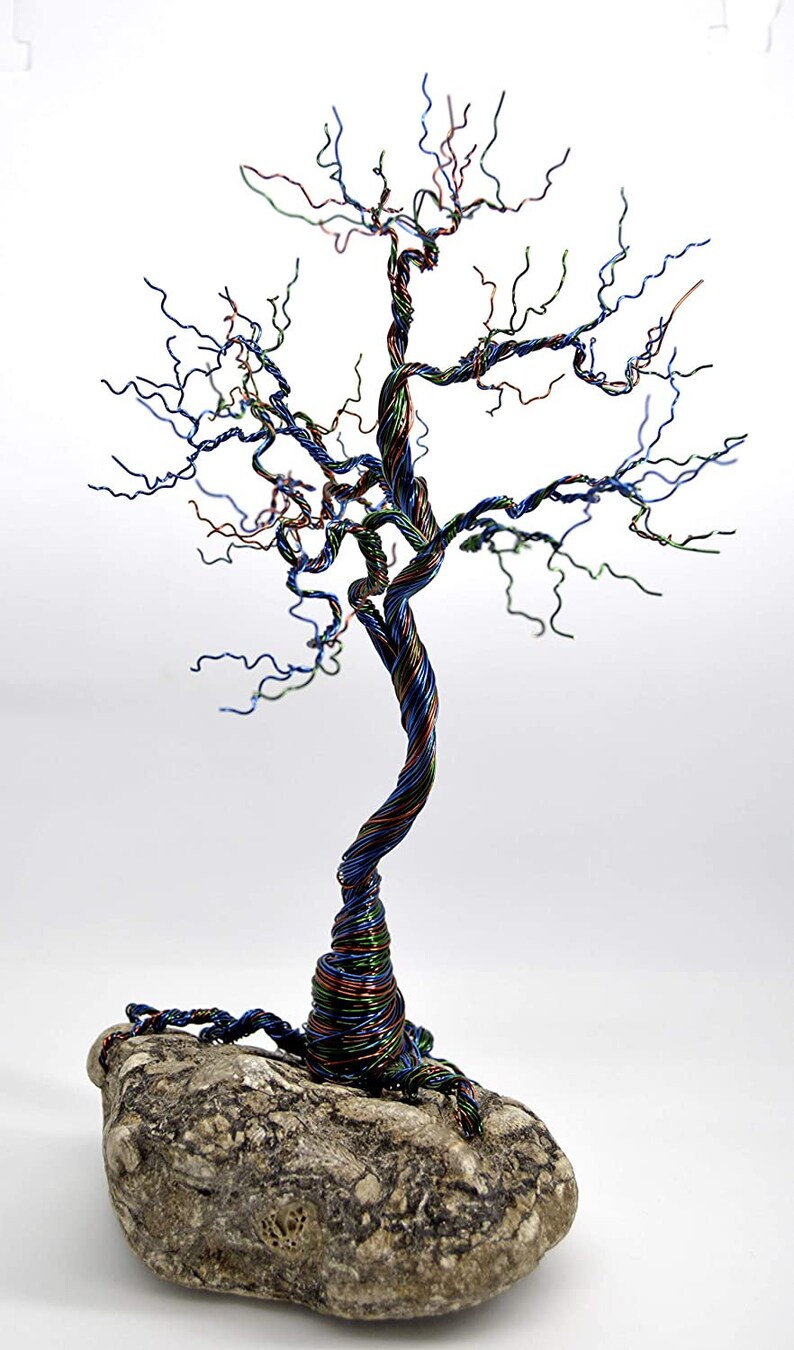 Large Decorator Wire Wrapped Bonsai Tree of Life on Natural Etsy