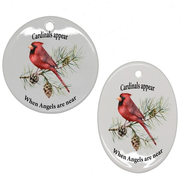 Cardinal and Dragon fly angels your choice pot holder coasters ornaments car coasters custom personalized add your names and dates