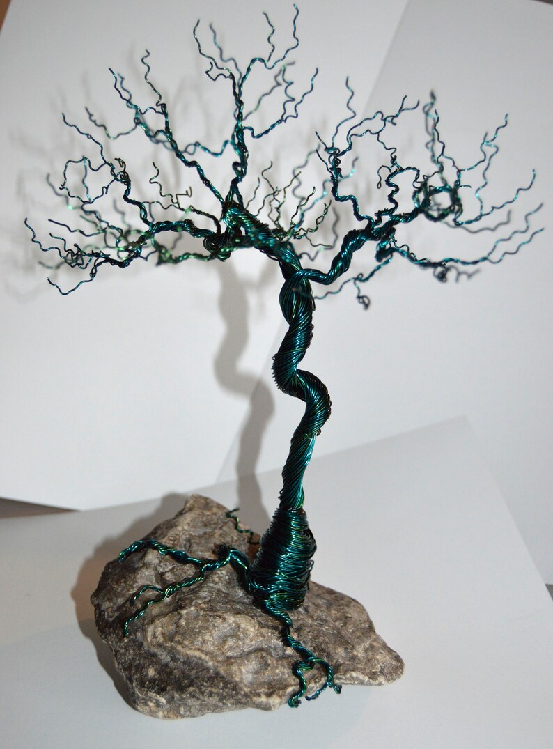 Large Decorator Wire Wrapped Bonsai Tree of Life on Natural Etsy