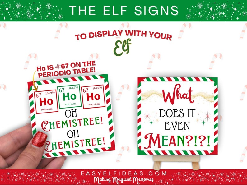 67 6 7 six seven Christmas elf props and ideas that are printable pdf