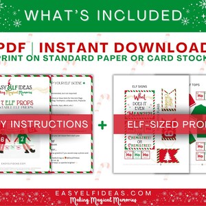 67 6 7 six seven Christmas elf props and ideas that are printable pdf