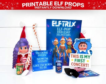 ELF-POP Holiday Hunters Elf Scene | Demon Hunter Elf Costumes, Props & Signs | K-POP Inspired Song, Soda Pop + Ramen Elf Display 2025