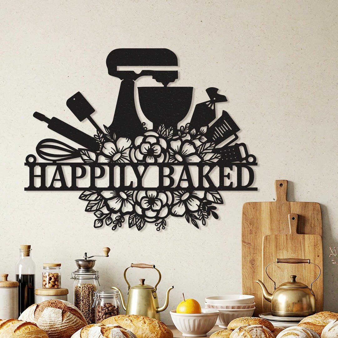 Personalized Baker Name Sign Decoration Hanging for Home, Custom Baking ...