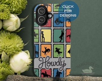 Western Cowboy Cowgirl Personalized Phone Case Iphone 17 16 15 14 13 11 Pro Max Plus Phone Case Samsung S25 S24 S23 S22, Pixel 9 8 7 6