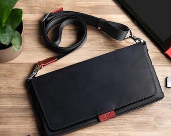 Personalized Leather Nintendo Switch Case – Fits Switch & Switch 2