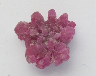 Burma Pink Red Ruby Crystal Cluster Untreated Specimen 12 x 6 mm 4.88 carat