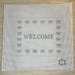 Welcome Sign W/ Bows- Door Hanger Hand Painted Needlepoint Canvas Size ...