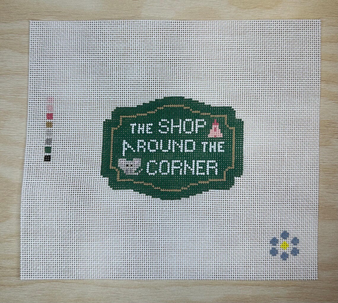You’ve Got Mail Shop Around the Corner Inspired Handpainted Needlepoint ...