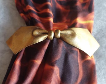 Vintage Natty Creation scarf clip and brooch