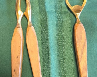Vintage Mid-Century Bottle Opener & Nut Cracker set