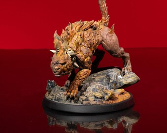 Figurine miniature de chien infernal géant - Figurine de jeu de rôle à peindre