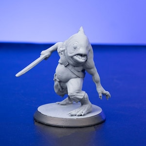 Kuo-Toa - Kuo Toa 02 - Meereskreatur - Resin Miniatur - Rollenspiel - Tabletop Spiele - Dungeons and Dragons