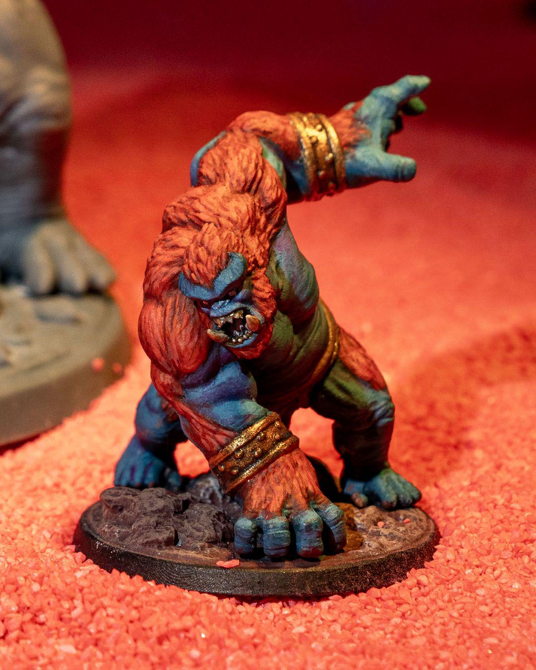 Demon Brute Miniature for RPG  Dungeons and Dragons by Mythic Forge