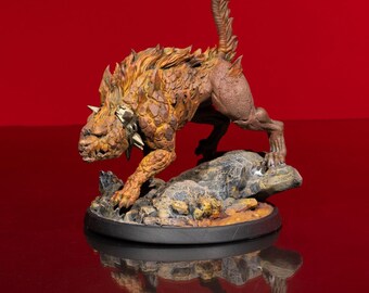 Figurine Hell Hound Miniature - Figurine de jeu de rôle à peindre