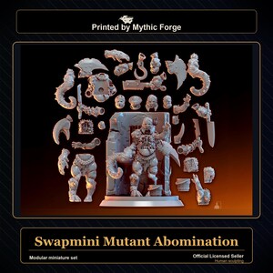 Swapmini Abominio Mutante - Pacchetto di miniature modulari - Miniatura personalizzabile