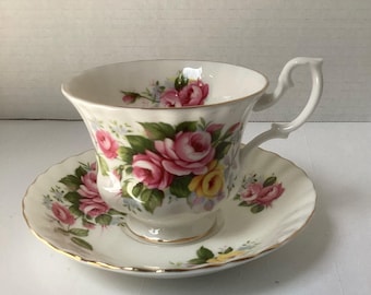 Royal Albert Summertime Series Westbury teacup and saucer