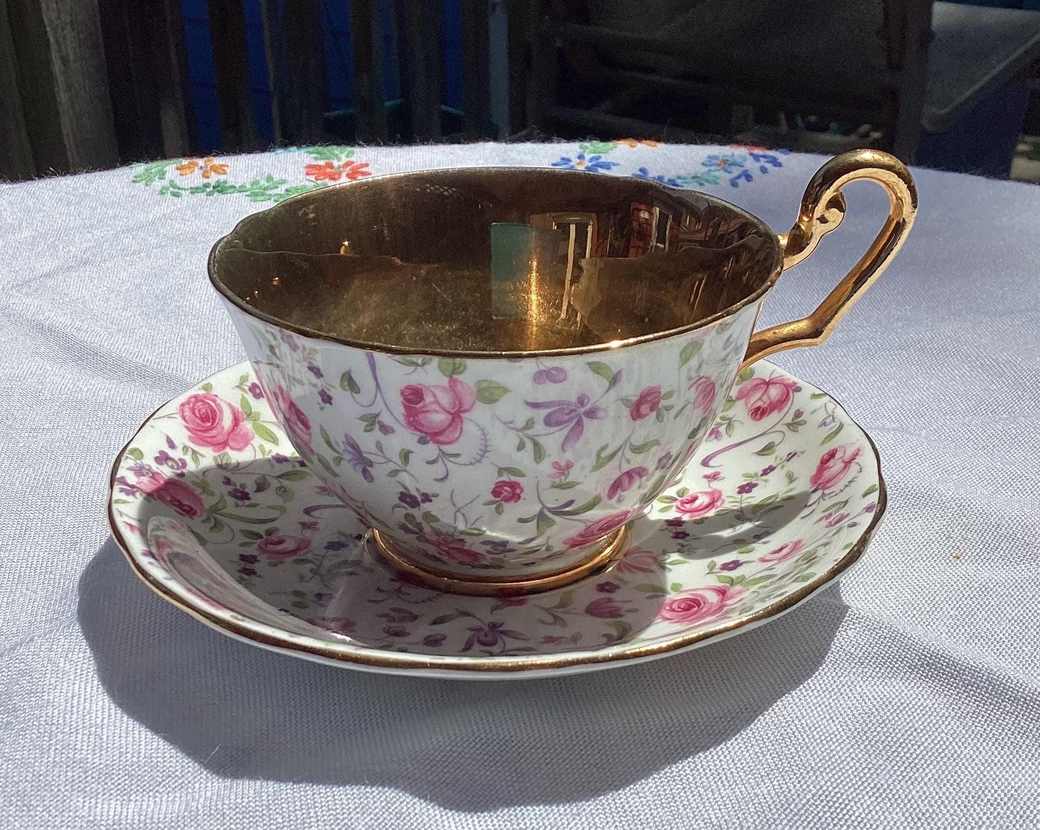 Gold lined teacup - Etsy 日本