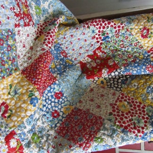 American Jane Scrappy Lap Quilt/Throw - Several Collections Used