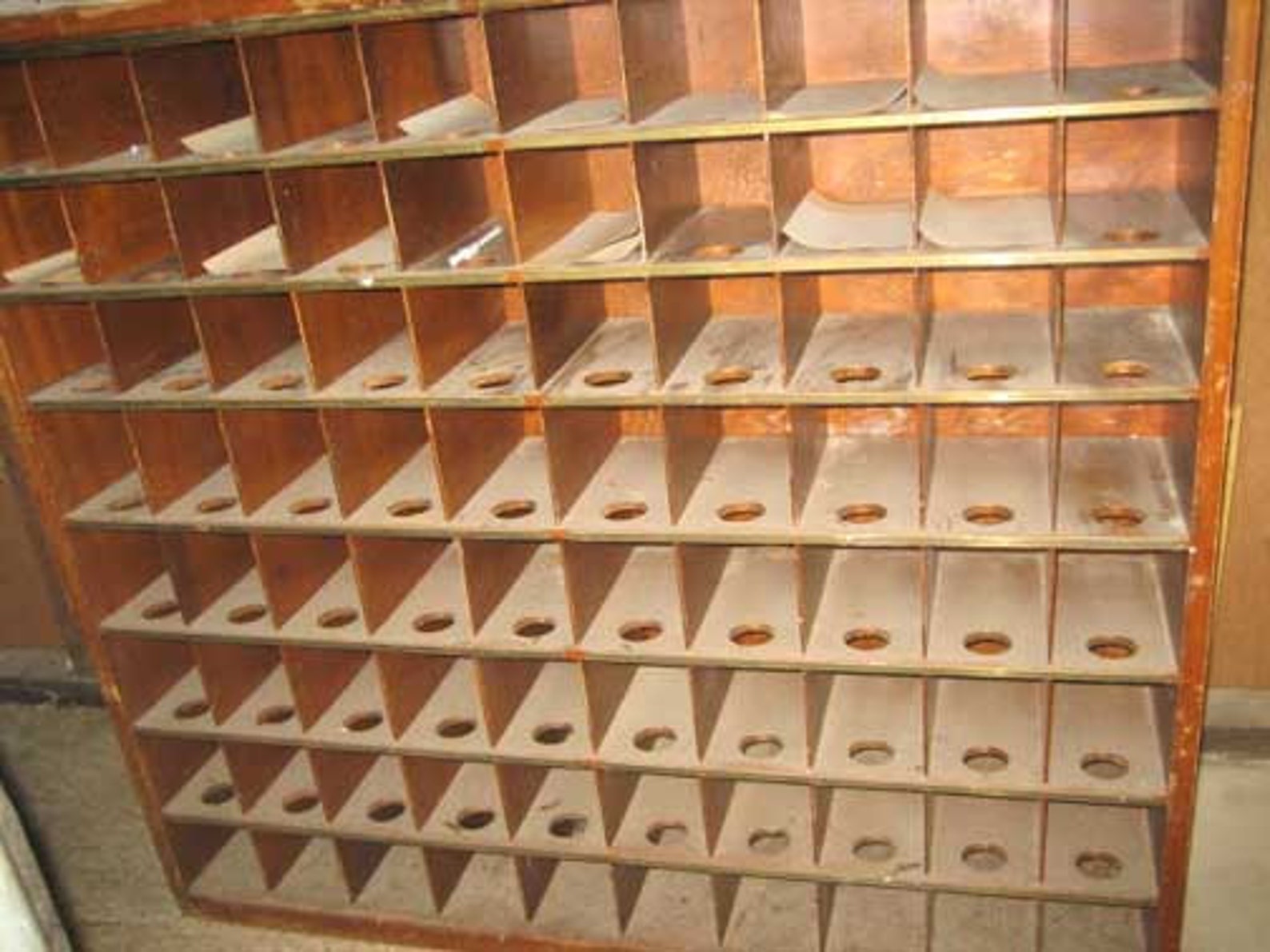 Vintage Post Office Postal Mail Room Sorter 80 Cubbies Cubby Etsy