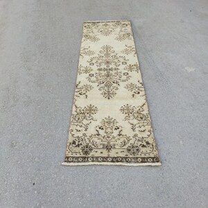 2x7 Runner Rug, Kitchen Rug, 2x7 Vintage Rug, Handmade Rug, 2x7x Turkish Rug, Soft Rug, Pastel Rug, 2x7 Oushak Rug, Wool Rug, 2&#39;2x7&#39;3 Ft