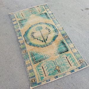 3x5 Rug, Soft Rug, Pastel Rug, 3x5 Turkish Rug, Handmade Rug, 3x5 Oushak Rug, Wool Rug, 3x5 Vintage Rug, Natural, Anatolian Rug, 2&#39;7x4&#39;8 Ft