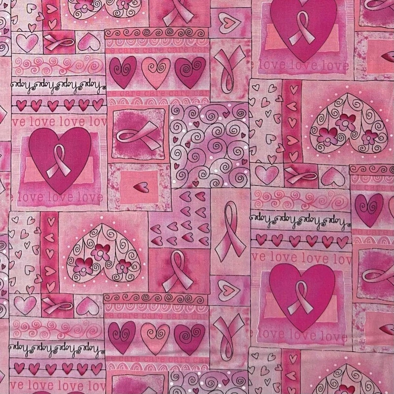 Breast Cancer Fabric - Etsy