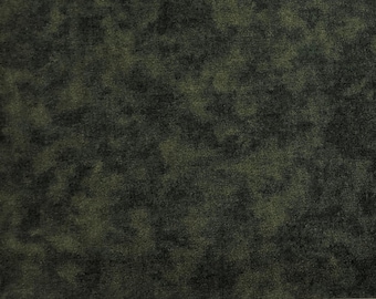 By the HALF YARD Jersey Suede Texture Dark OLIVE Green 100% Cotton Quilting Fabric