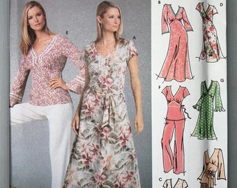 Simplicity 5193 Size HH (8-12) Misses' Petite Dress in 2 Lengths or Top & Pants Design Your Own Sewing Pattern New Uncut w/ Factory Fold