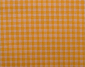 By the HALF YARD 2007 Out of Print Cranston V.I.P Yellow & White Gingham Checked 100% Cotton Quilting Fabric