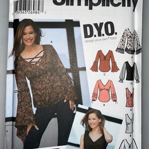 Simplicity 5479 Size AA (7-16) Juniors&#39; Top 2 Lengths w/ Bodice & Sleeve Variations Design Your Own Sewing Pattern New Uncut w/ Factory Fold