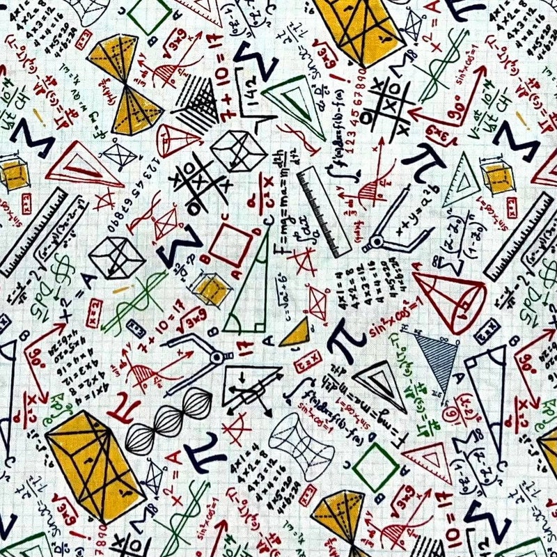 Equation Fabric - Etsy