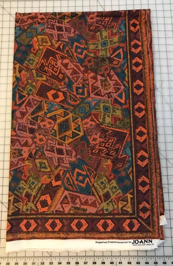 36 X 58 SYNTHETIC Outdoor Fabric PANEL for Small Tablecloth Native