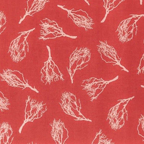 By the HALF YARD Joel Dewberry Westminster Salmon JD 04 Manzanita Branch Tree Cotton Fabric Out of Print