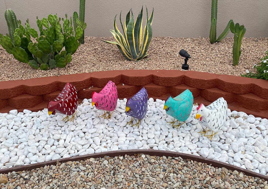 Handmade Metal Hen Chicken Coop | Farmhouse Yard Art Garden Decor ...
