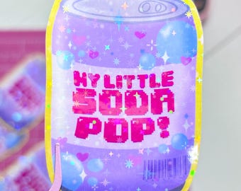 kpop demon soda pop sticker | “my little soda pop” | kawaii anime vinyl sticker