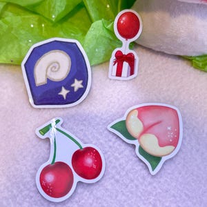 island getaway sticker set | ACNH inspired glossy vinyl stickers